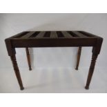 A Victorian country house beech luggage rack, 32 1/4" w x 24" h x 18" d.