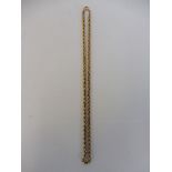 A 9ct gold rope twist chain necklace, weight approx. 11g.