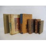 Six assorted volumes, three related to costume, two about Nelson.