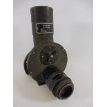 An unusual military periscope/telescope, 4 3/4" w x 7 1/2" h x 6" d.