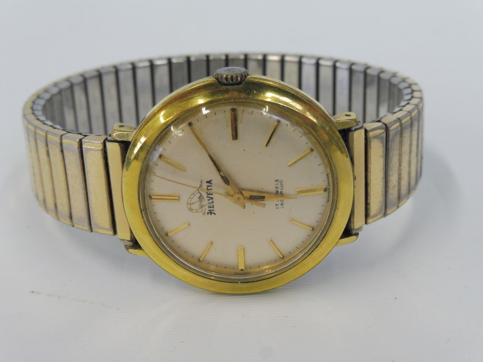 A Helvetia gold plated hand wind gent's wristwatch. - Image 2 of 2
