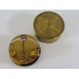 A good quality gilded brass pocket sextant by Negretti & Zambra of London, 3" diameter.