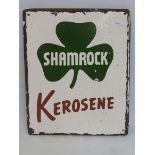 A reproduction Shamrock Kerosene enamel sign, 11 x 13 1/4".