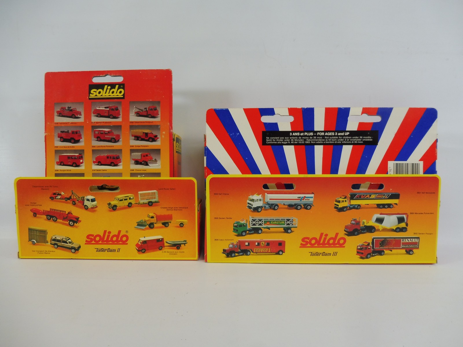 Four boxed Solido fire emergency vehicles, box condition good, to include Dodge, Mack, Renault etc. - Image 3 of 3