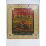 A Geo. Younger & Son's Celebrated 'Alloa Stout' calendar showcard for 1901, 12 1/2 x 13 3/4".