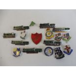 A small quantity of mainly railway enamel badges.