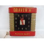 A Craven 'A' Smith Sectric advertising wall clock,