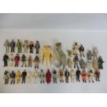 Forty two original Star Wars figures all in playworn condition, to include Hoth Wumpa.