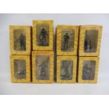 Eight boxed Lord of the Rings collectable figures.