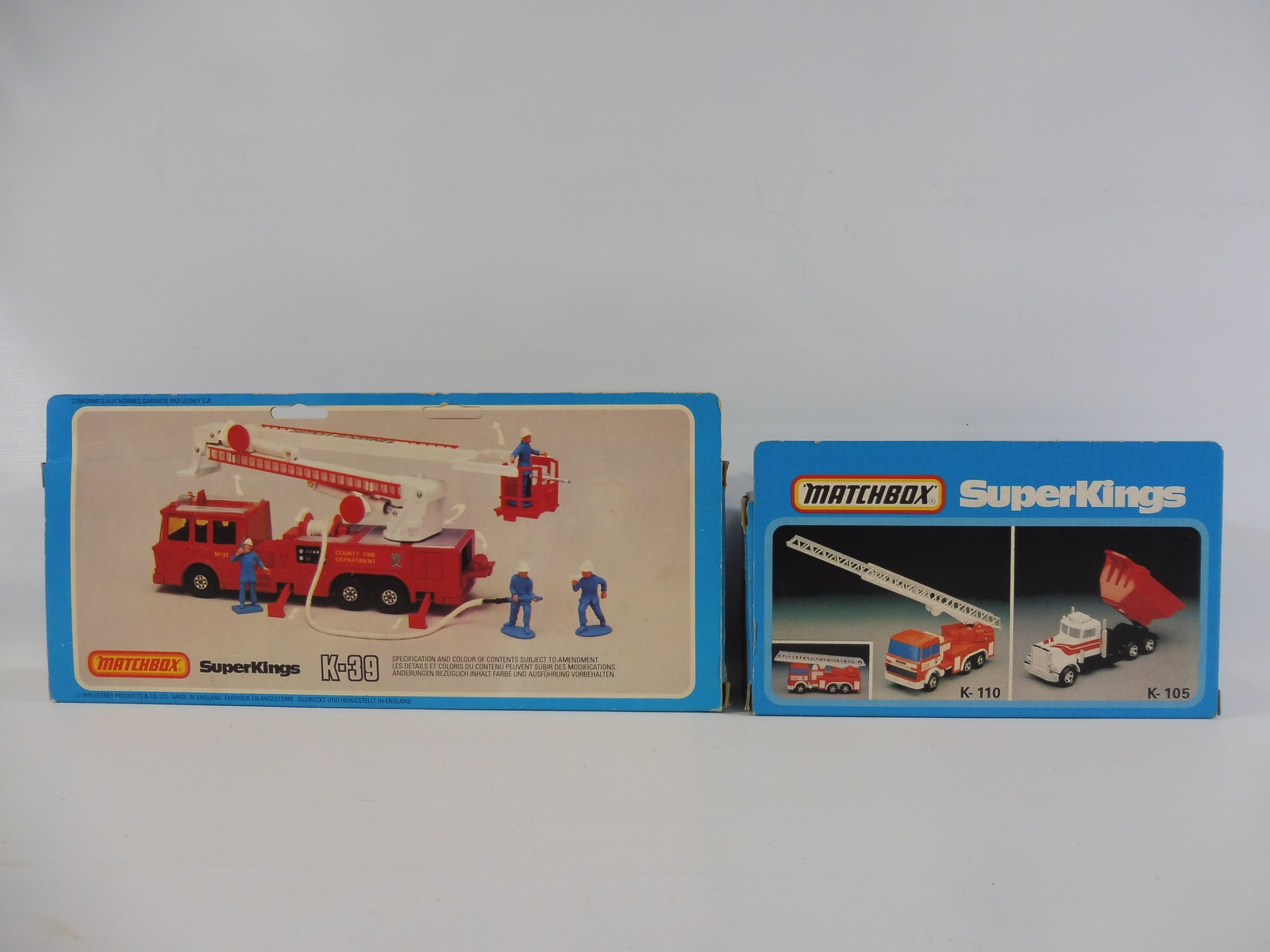 A boxed Matchbox Superkings K-39 Snorkel Fire Engine plus a Superkings K-110 Fire Tender. - Image 2 of 6