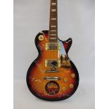 A Pink Floyd fully signed Made in the USA electric guitar bearing the name Gibson also bearing