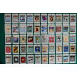 A rare set of miniature tin signs 'Whitbread's Inn Signs', second series of 50, complete and in