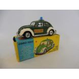 Corgi Toys no. 492 - Volkswagon Beetle European Police Car, with jewelled headlamps, blue flashing