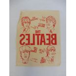 A rare surviving iron-on Beatles t shirt sticker.