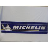 A large Michelin aluminium advertising sign, 78 3/4 x 19 3/4".