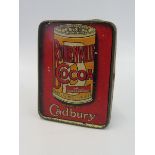 A Bournville Cocoa vesta tin.