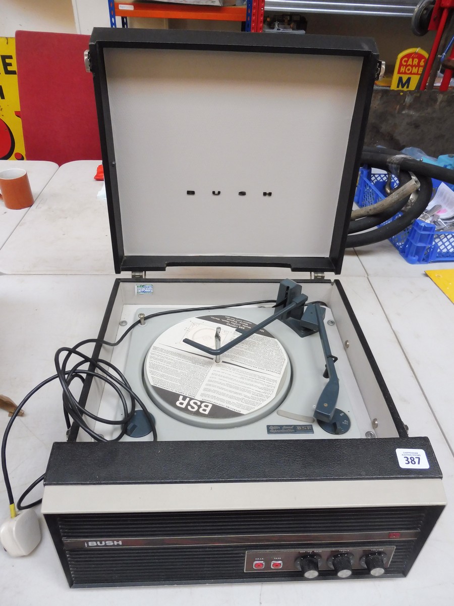 A 1960s Bush record player, untested.