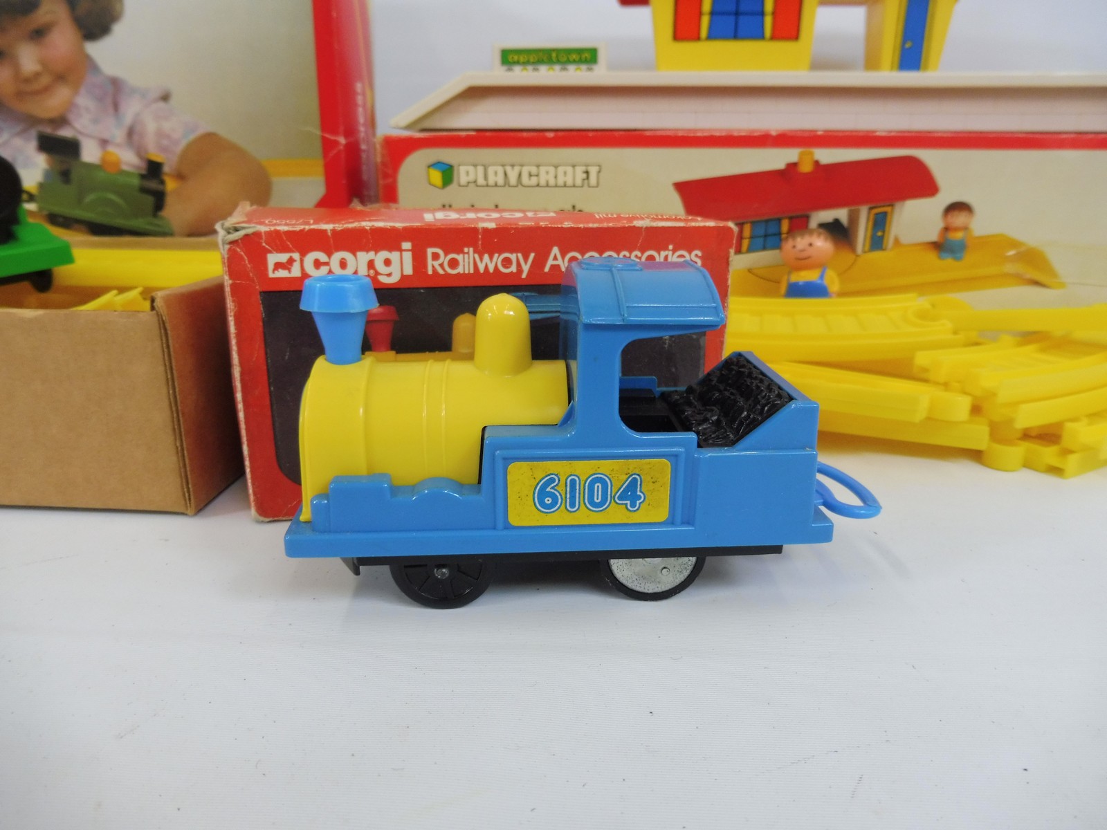Three boxed 1970s Playcraft to include Dick Brunas passenger and railway set. - Image 2 of 3