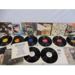 Eleven rock LPs including four Led Zeppelin, Four Symbols being a first pressing, vinyl at least