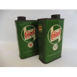 A Wakefield Castrol XL grade rectangular quart can and a second for ST grade.