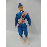 A rare Fairylite Thunderbirds figure complete with badge to hat, gun, international rescue badge,
