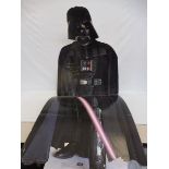 A Star Wars full life scale cardboard cut out of Darth Vader signed and dedicated 'To Matthew The