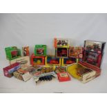 A box of mainly farm vehicles to include Solido, Ertl, Britains and others.