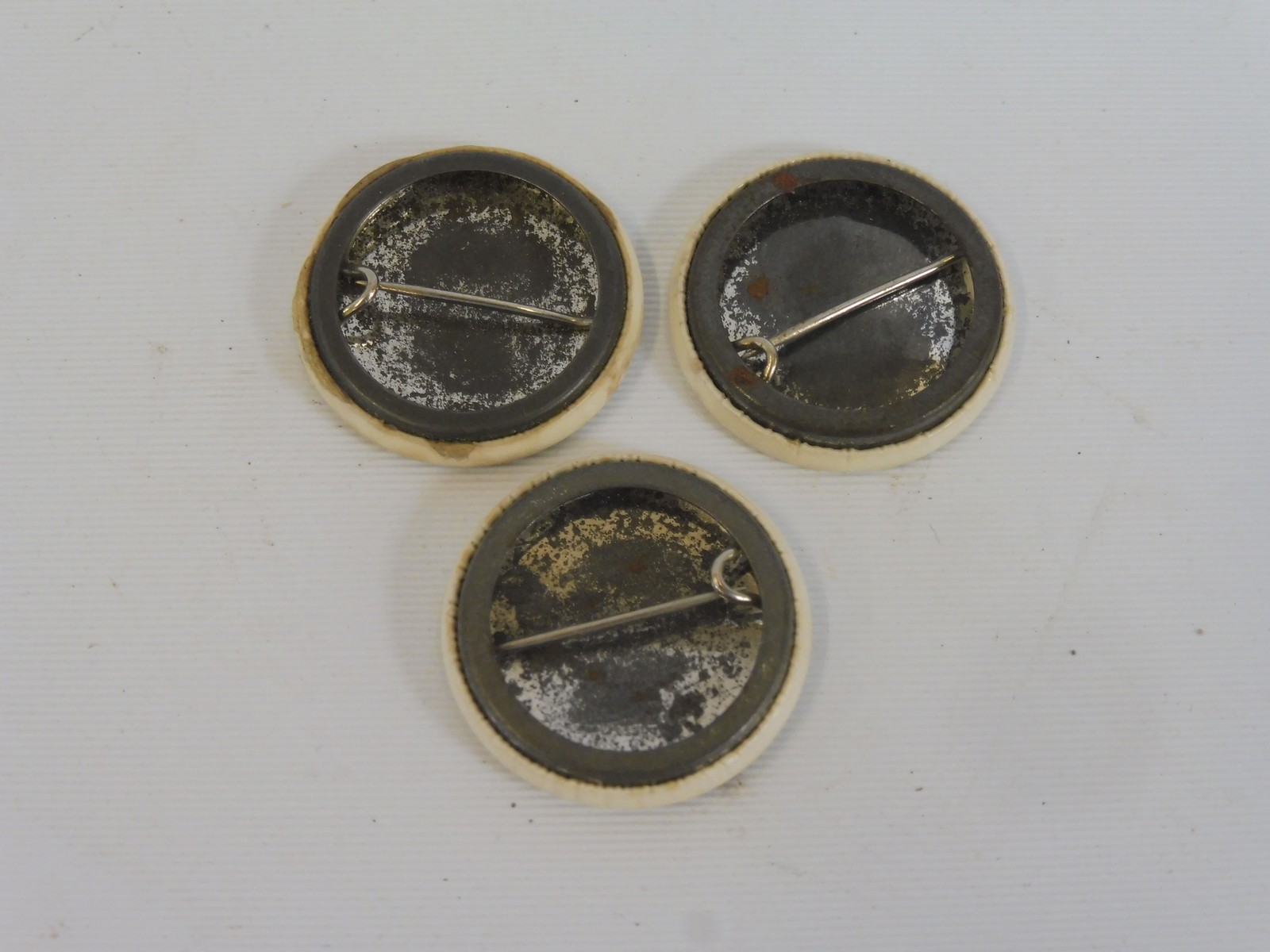 Three original World Cup Willy 1966 winner badges. - Image 2 of 2