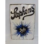 A Stephens' Inks rectangular enamel sign, dated January 1935, 15 1/2 x 23".