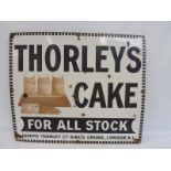 A Thorley's Cake rectangular enamel sign by Wood & Penfold, 32 x 27".