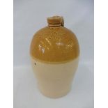 A large stoneware flagon for J. Baddock Wine & Spirit Merchants Crediton, no.3273, impressed