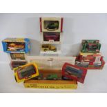 A boxed Corgi Transport of the 1930s set, a boxed Matchbox Helicopter and various other boxed die-