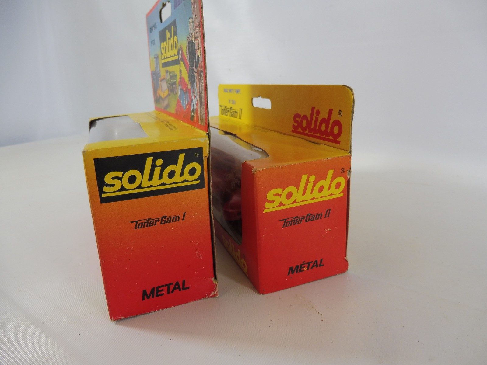 Four boxed Solido fire emergency vehicles, box condition good, to include Dodge, Mack, Renault etc. - Image 2 of 3