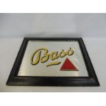 A Bass rectangular advertising mirror, 23 3/4 x 19".