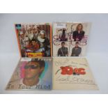 Four signed LPs comprising Freddie and the Dreamers, Boy George and Bryan Ferry.