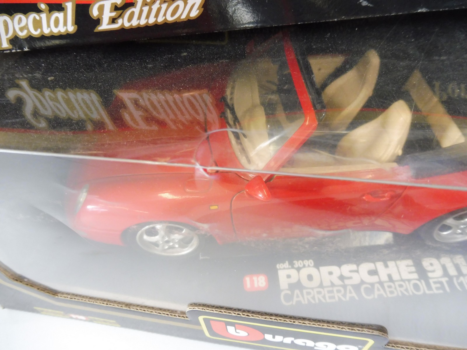 Four boxed Burago 1:18th scale, all Porsche cars, boxes good. - Image 7 of 8