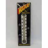 A Nosegay Tobacco enamel thermometer sign, lacking tube, 7 x 24".