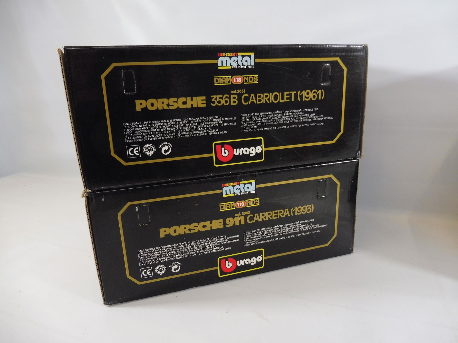 Four boxed Burago 1:18th scale, all Porsche cars, boxes good. - Image 3 of 8