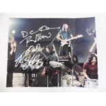 A fully signed Pink Floyd early image, signed by Dave Gilmour, Richard Wright, Nick Mason and