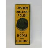 An Avon Brilliant Polish tin finger plate.