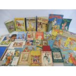 A quantity of childrens books, early colouring books etc.