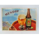 A Charlton Mendip Ale pictorial showcard, 14 1/4 x 9 1/2".