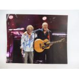 A signed picture of Roger Daltry and Pete Townshend, signed and obtained by the vendor, Wembley