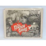 An original cinema poster 'The Fiendish Ghouls', fantastic image in sepia colours with red splash,