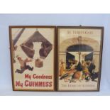 Two framed and glazed Guinness advertisements, prints from original artworks by Gilroy, each 17 x