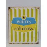 An R. Whites soft drinks enamel sign, 20 1/2 x 25".