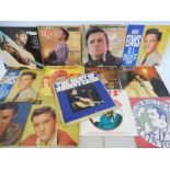 A quantity of rock and roll and country to include Elvis on original RCA recordings, Johnny Cash