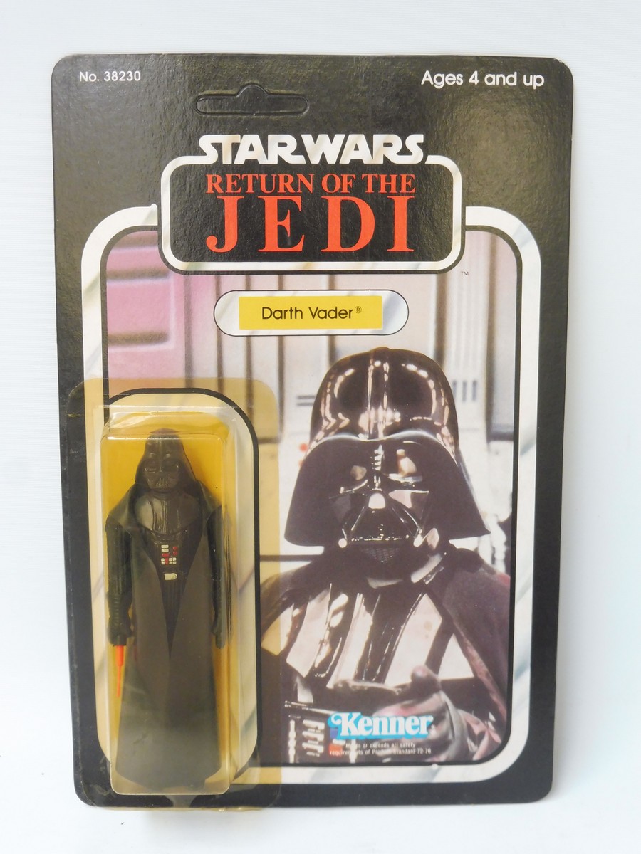 Star Wars - Original carded Kenner Return of the Jedi Darth Vader figure, 77 back, nice card,