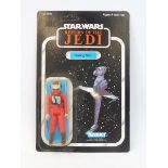 Star Wars - Original carded Kenner Return of the Jedi B-Wing Pilot figure, 79 back, unpunched