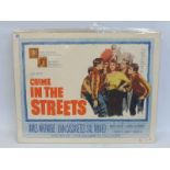 An original cinema poster 'Crime in the Streets', Allied Artists, USA, small tear to right hand